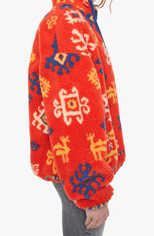 Mother The Heat Lamp Faux Fur Jacket In Blue