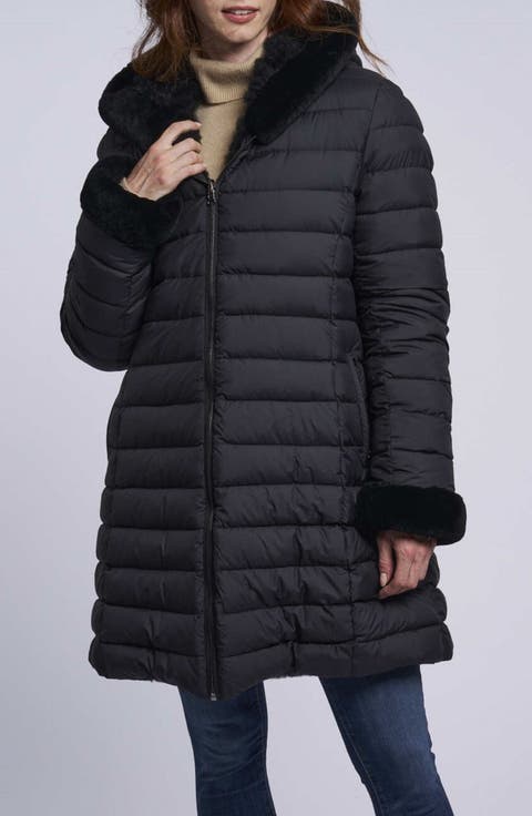 Water Resistant Reversible Genuine Shearling 700 Fill Power Down Coat