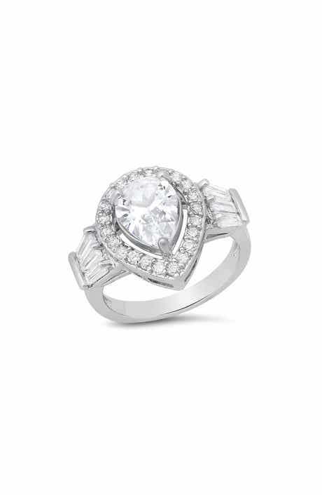 HMY JEWELRY Pear Shape Engagement Ring