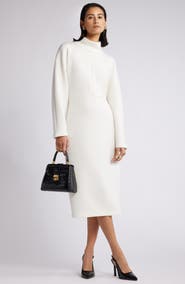 Nordstrom Mock Neck Midi Dress