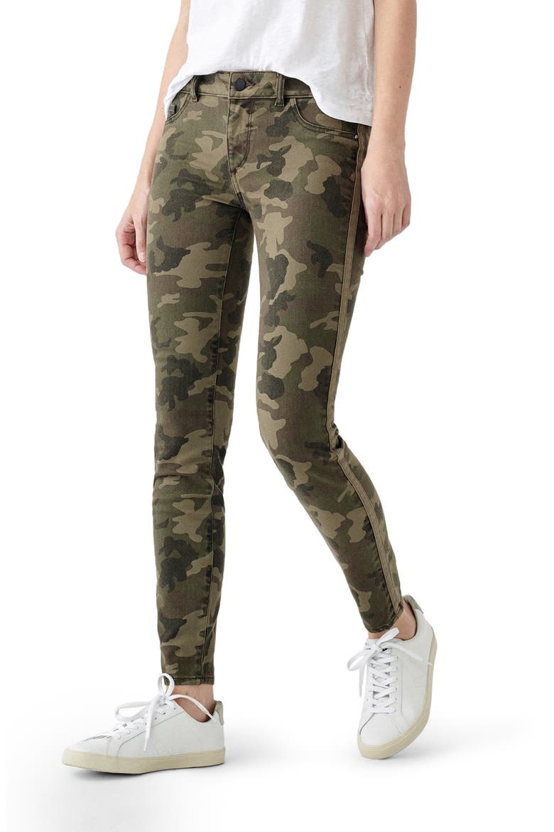 Florence Camo Mid Rise Skinny Jeans, Main, color, MARSH - ULTIMATE