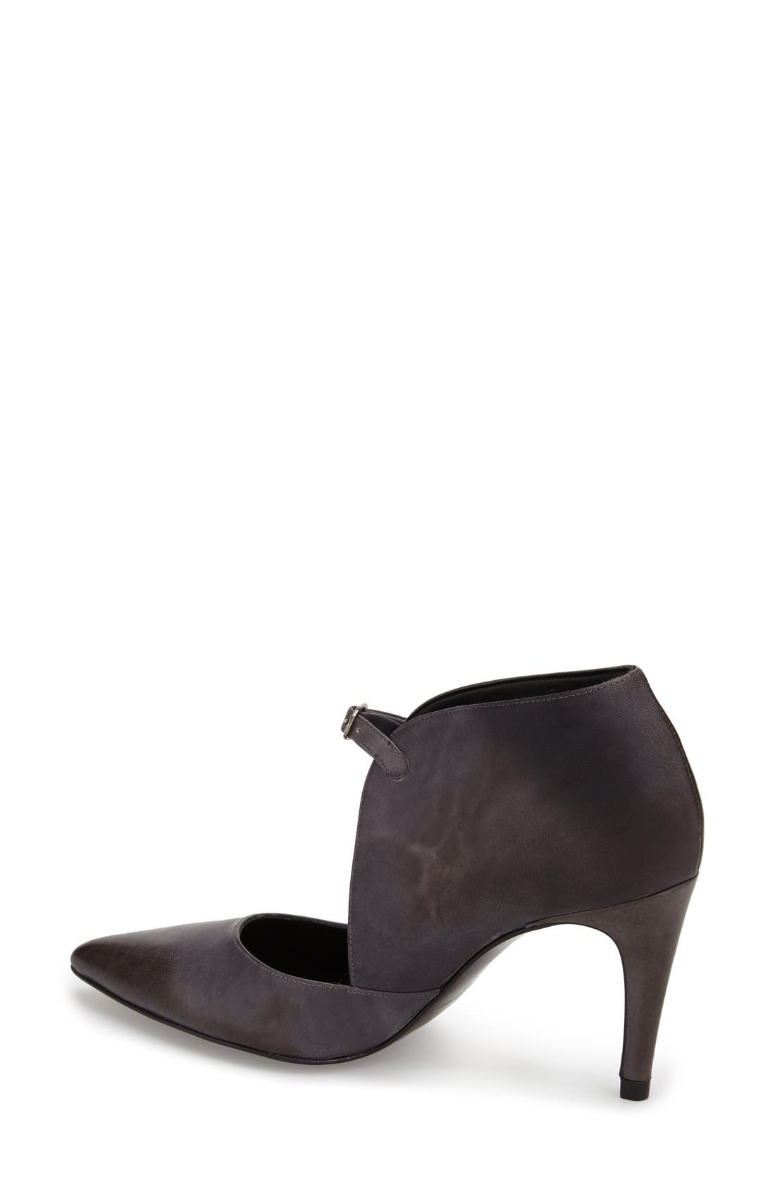 'Cerow' Pump, Alternate, color, BLACK LEATHER