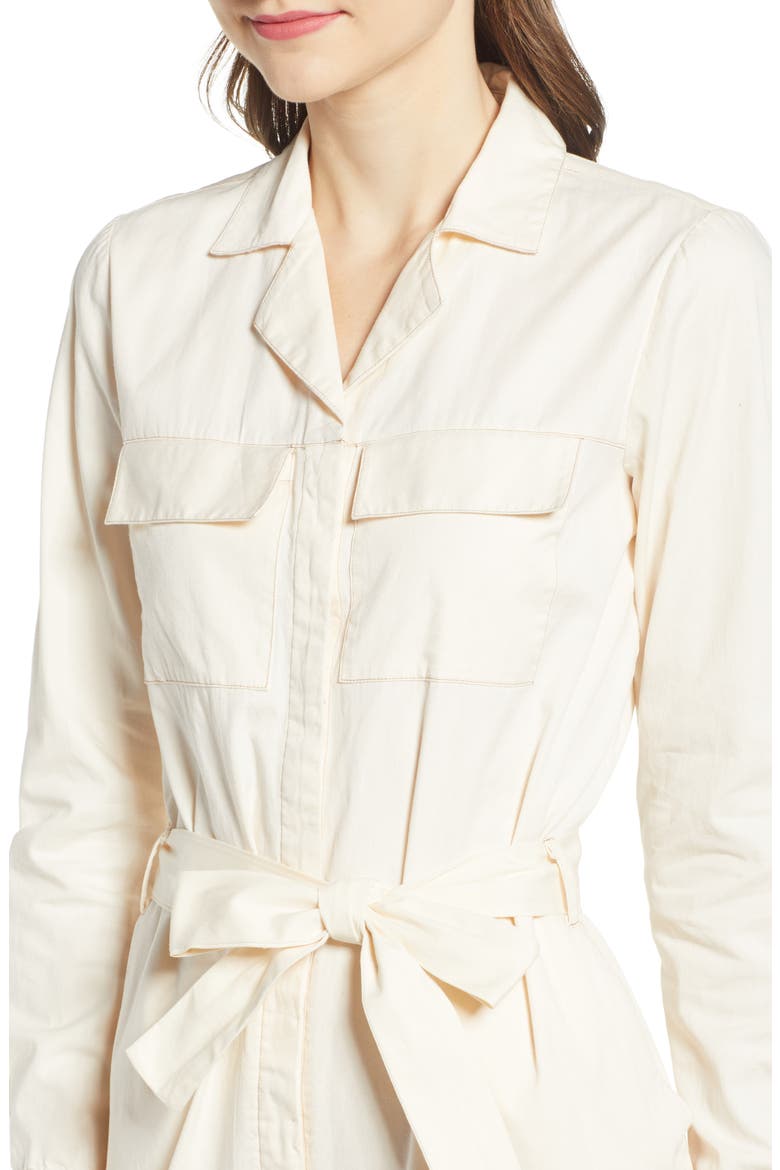 Mira Belted Boilersuit, Alternate, color, ECRU