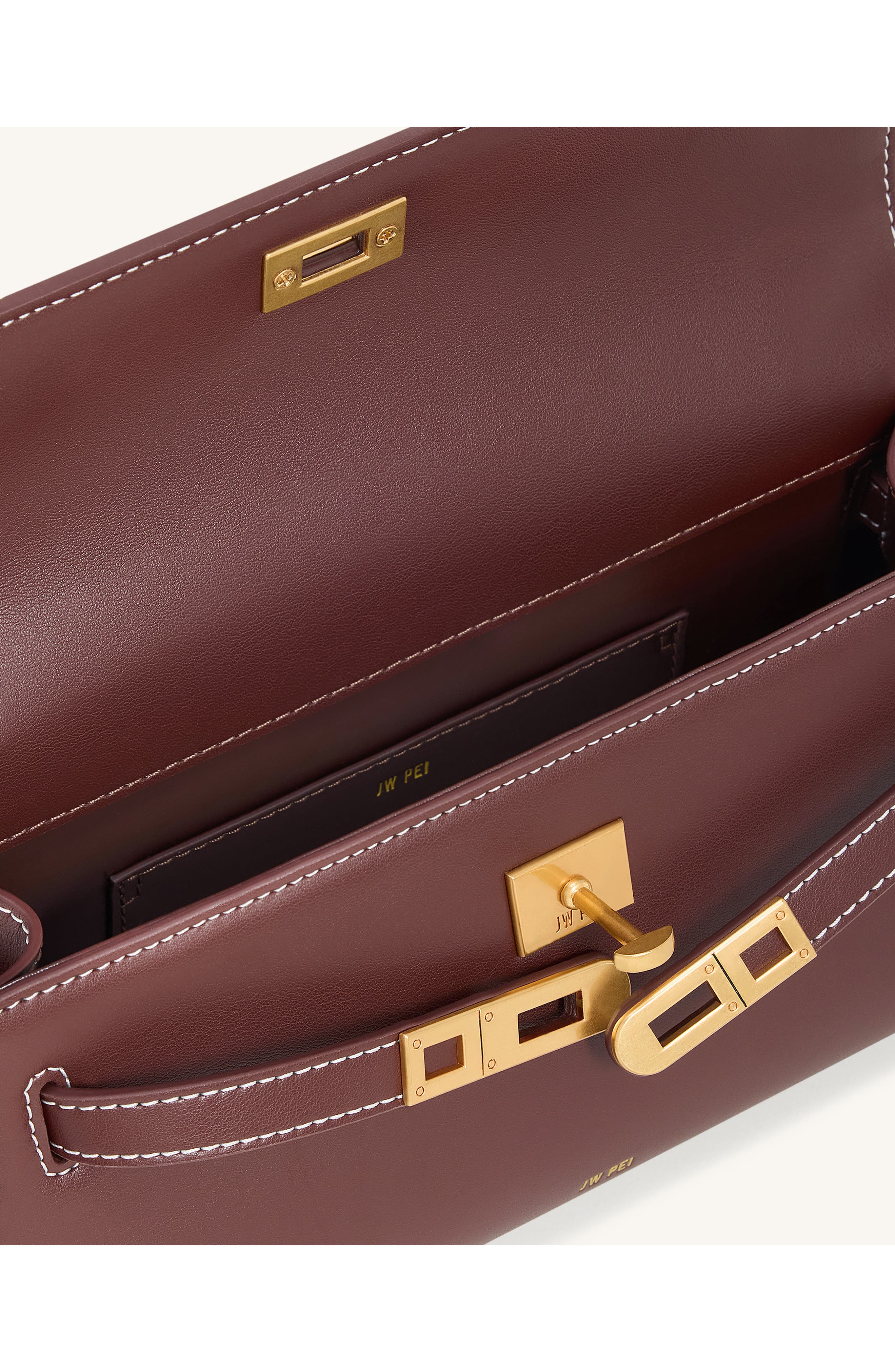 JW PEI Noor Top Handle Bag, Alternate, color, Reddish Brown