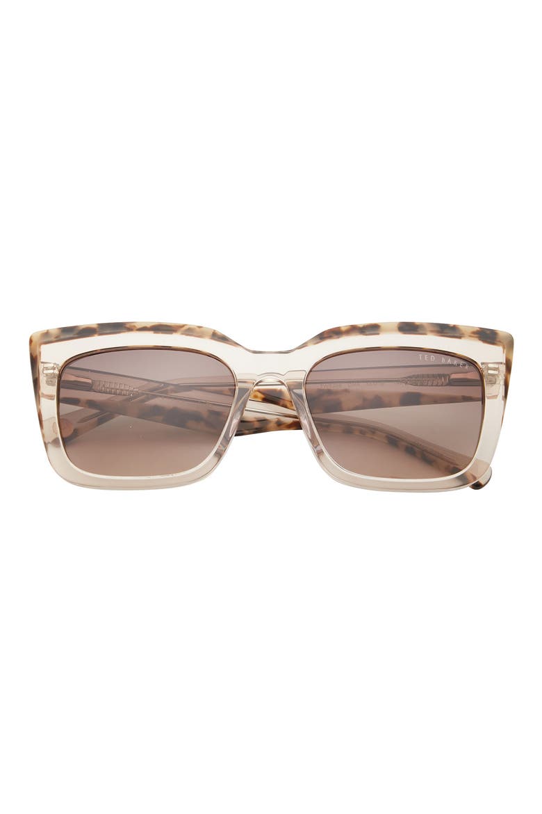 55mm Polarized Cat Eye Sunglasses, Main, color, CHAMPAGNE