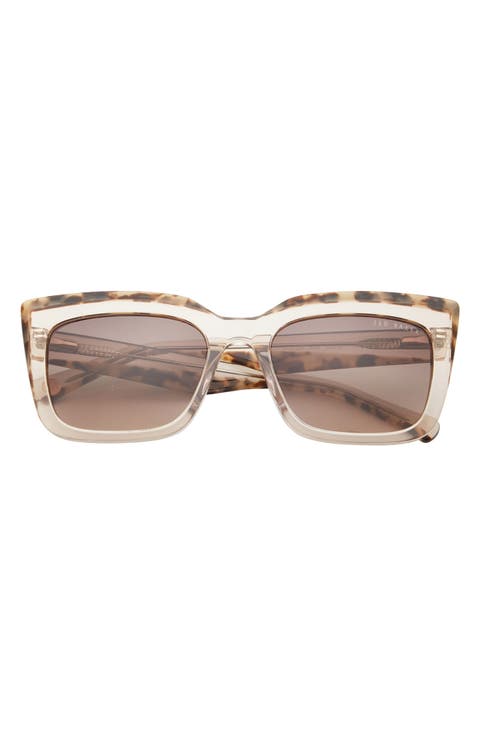 55mm Polarized Cat Eye Sunglasses