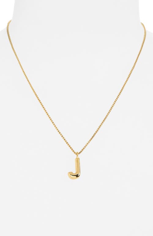 Open Edit Waterproof Bubble Initial Pendant Necklace