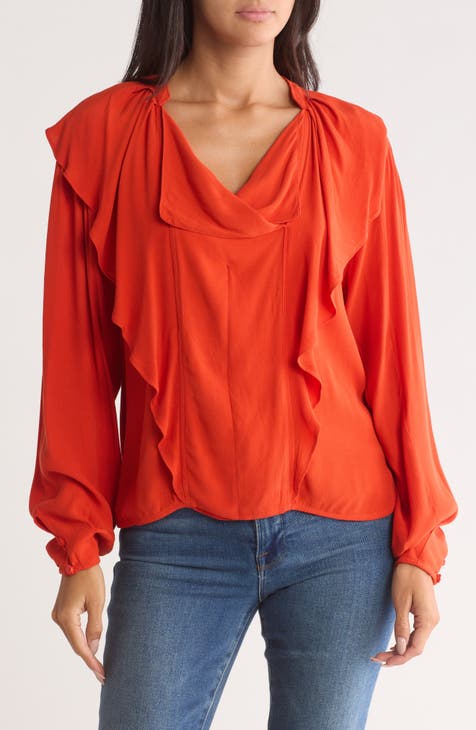 Raquel Ruffle Long Sleeve Shirt