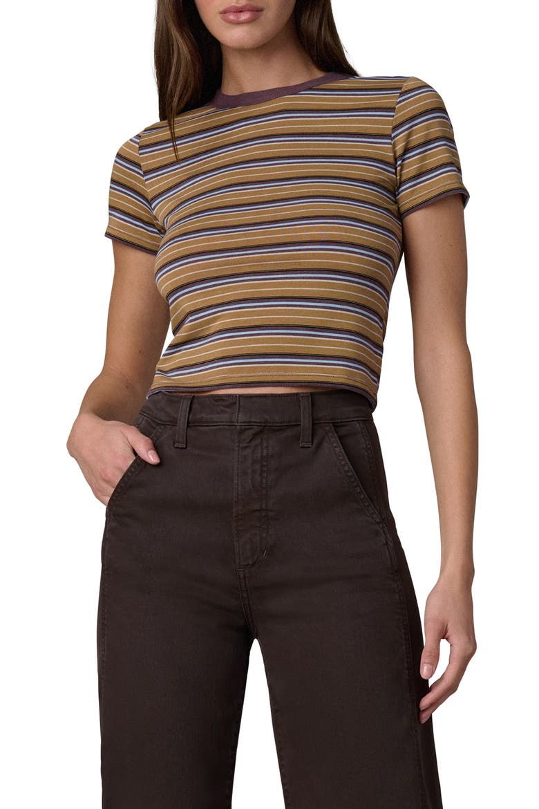 The Baby Tee, Main, color, CAMEL MULTI STRIPE