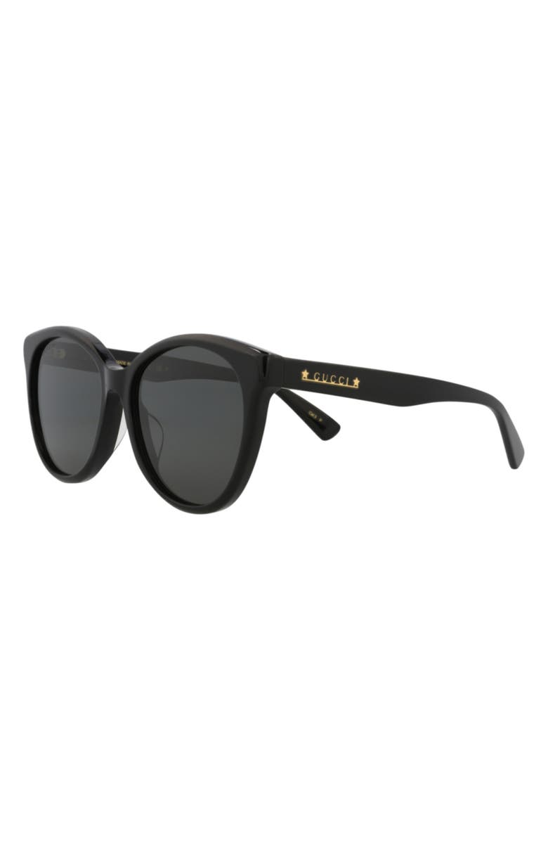 Gucci Cat Eye Sunglasses, Alternate, color, Black Black Grey