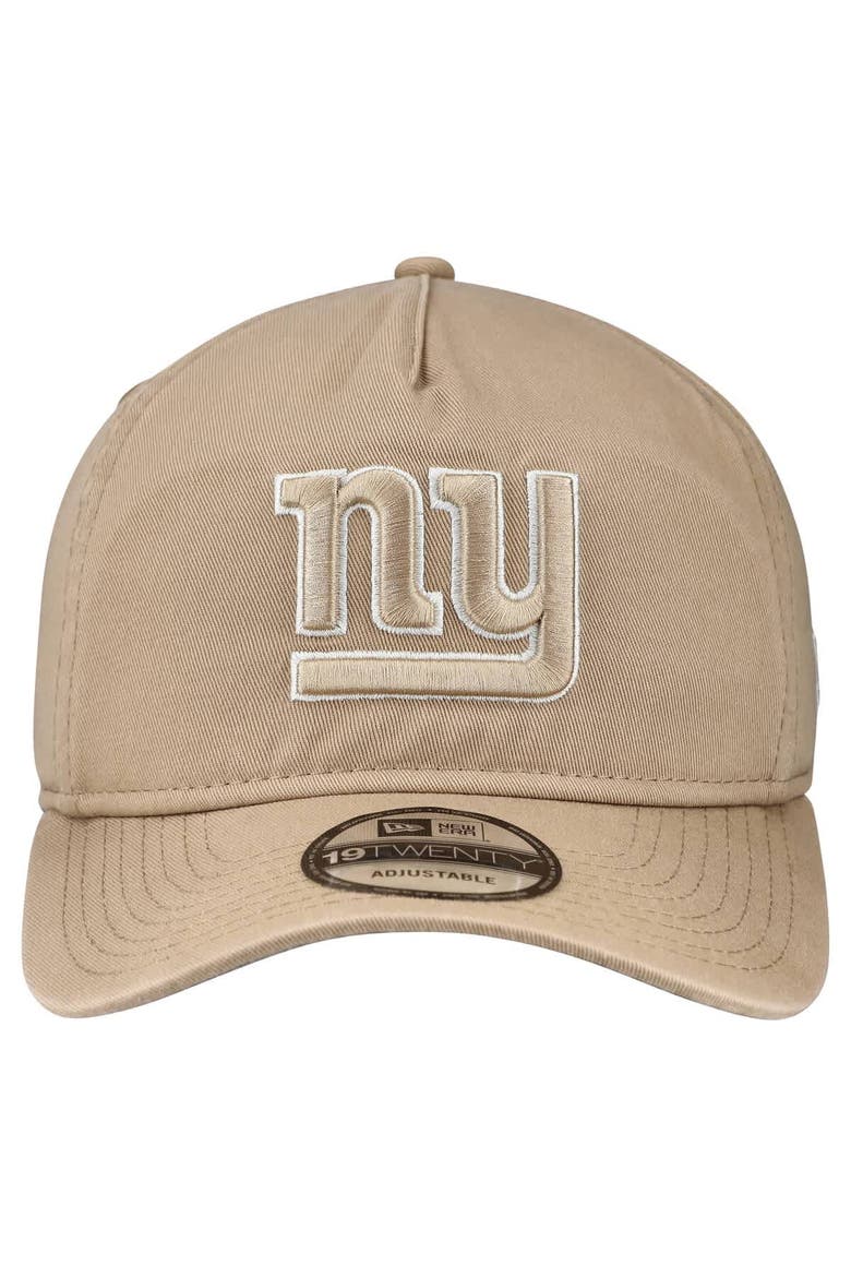 Men's New Era Tan New York Giants 19TWENTY Adjustable Hat, Alternate, color, Tan