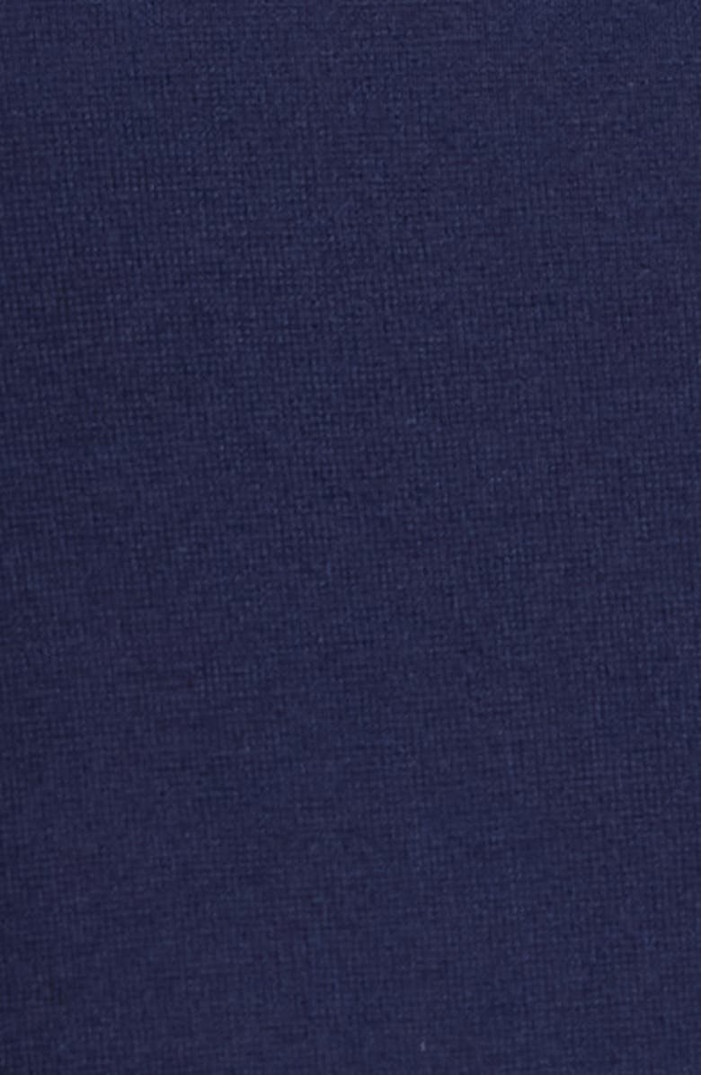 Tahari ASL Bow Detail Long Sleeve Ponte Dress, Alternate, color, Navy