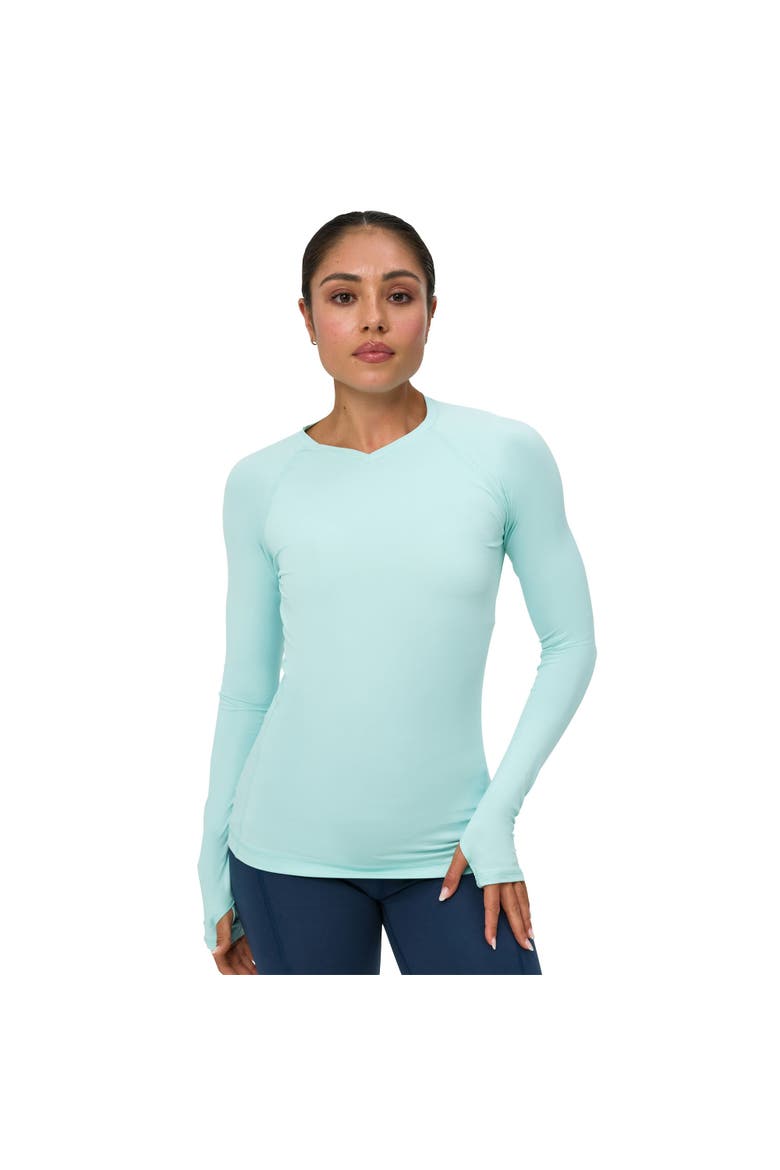 Women's Sun and UV Protection Active V-Neck Shirt, Main, color, Mint