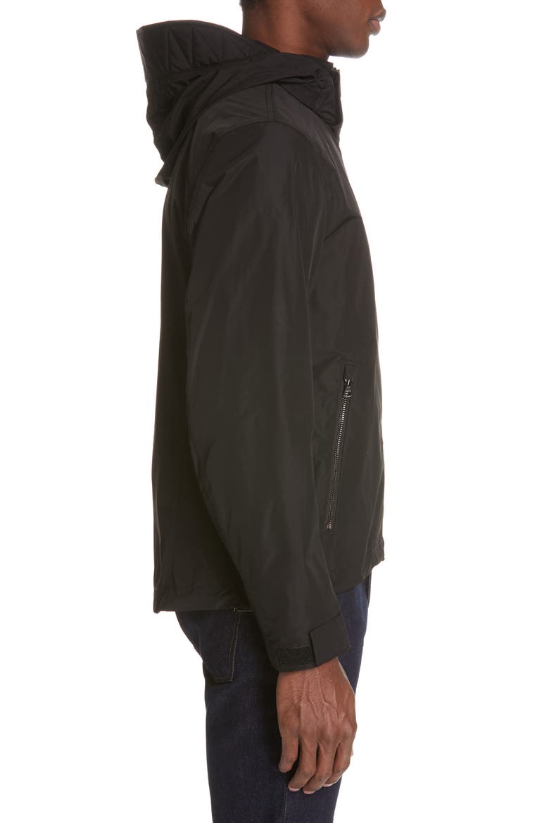 Robinson Hooded Zip Up Waterproof Jacket, Alternate, color, BLACK