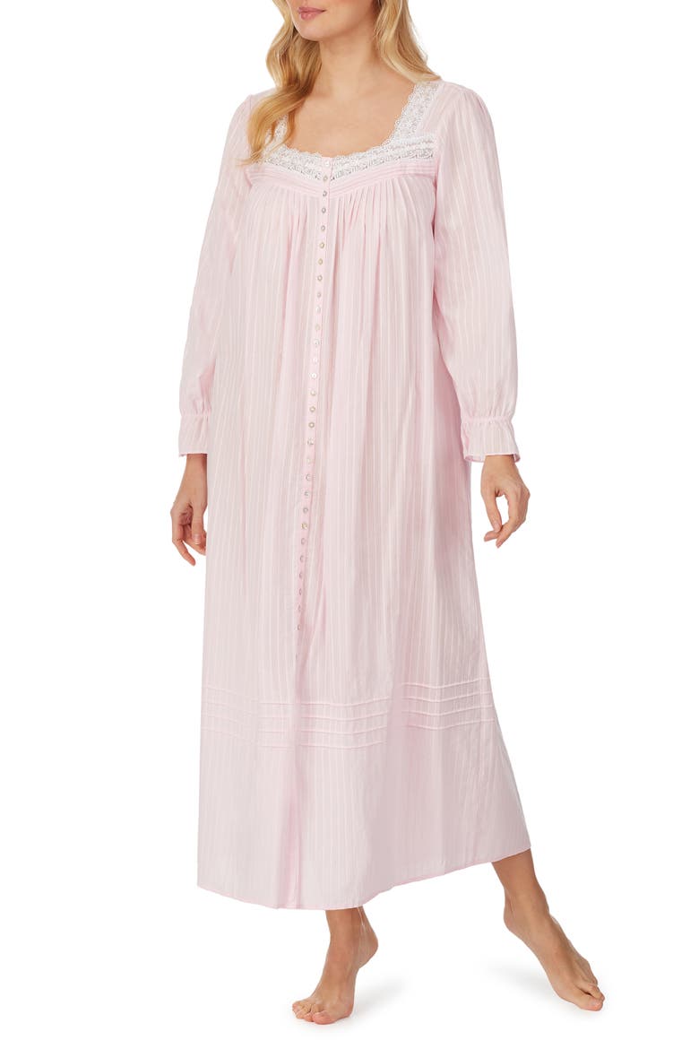Ballet Button Front Robe, Main, color, ROSE