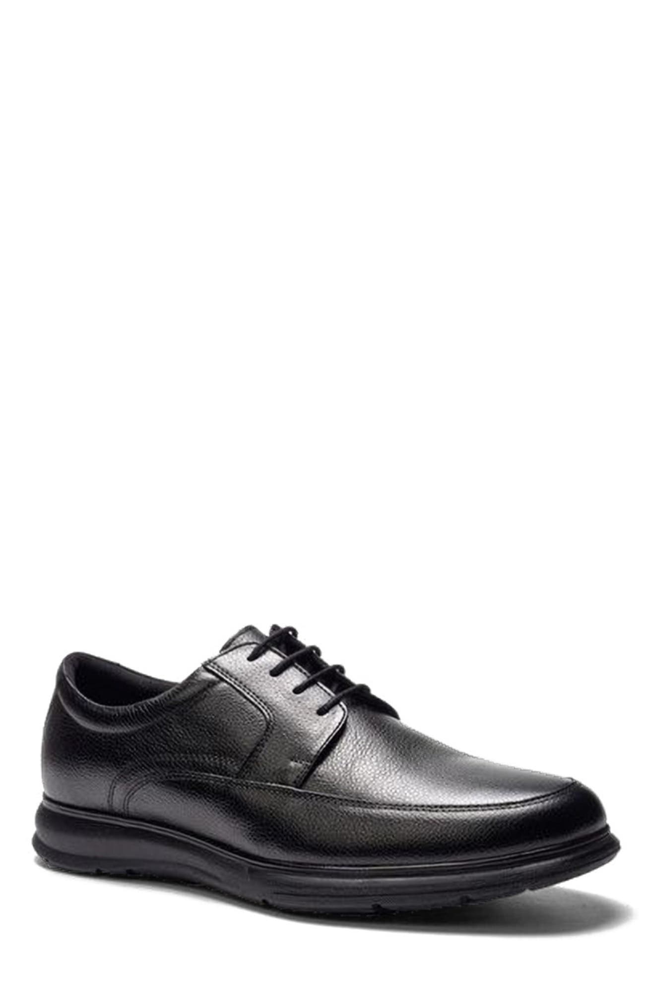 A. Veer Atlas Hybrid Derby, Alternate, color, Black Leather