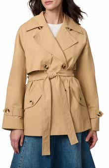Bernardo Short Belted Trench Coat