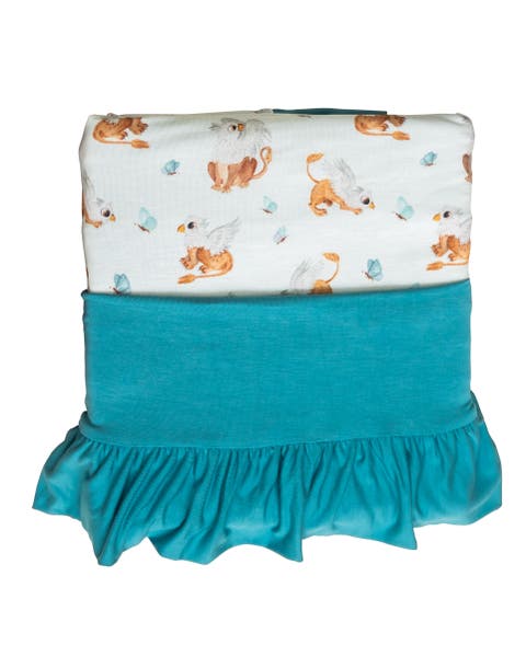 Griffin Butterflies Ruffle Toddler Blanket
