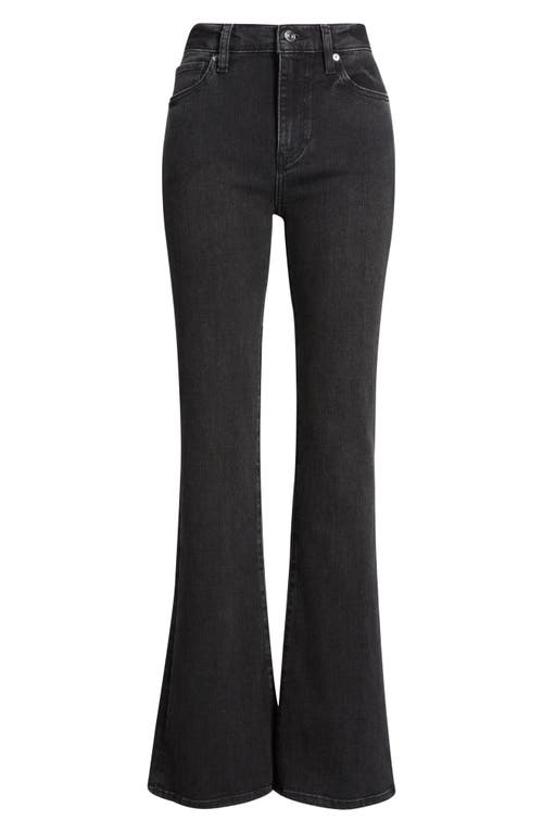 Frame The Icon Flare Leg Jeans In Black