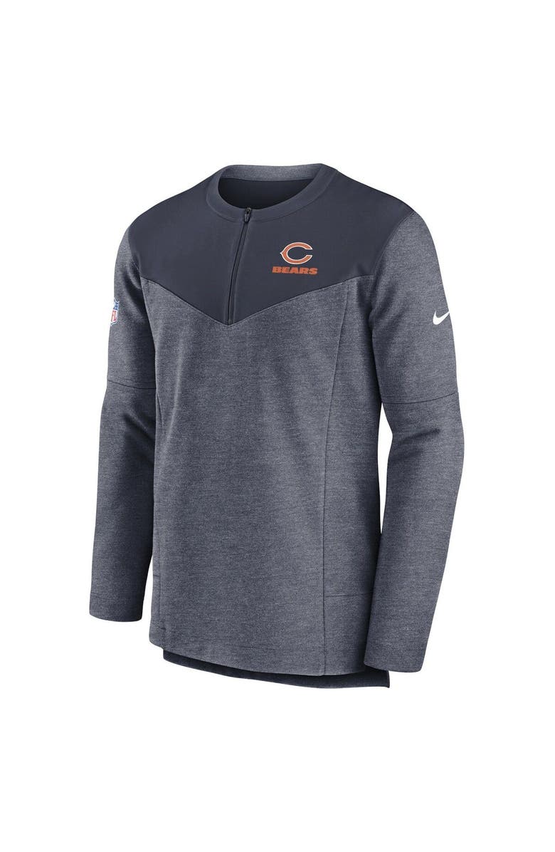 Nike Men's Nike Navy Chicago Bears Sideline Lockup Performance Quarter-Zip Top, Alternate, color, Navy
