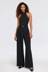 Monlicia Elara High-Waist Pleated Wide-Leg Trousers