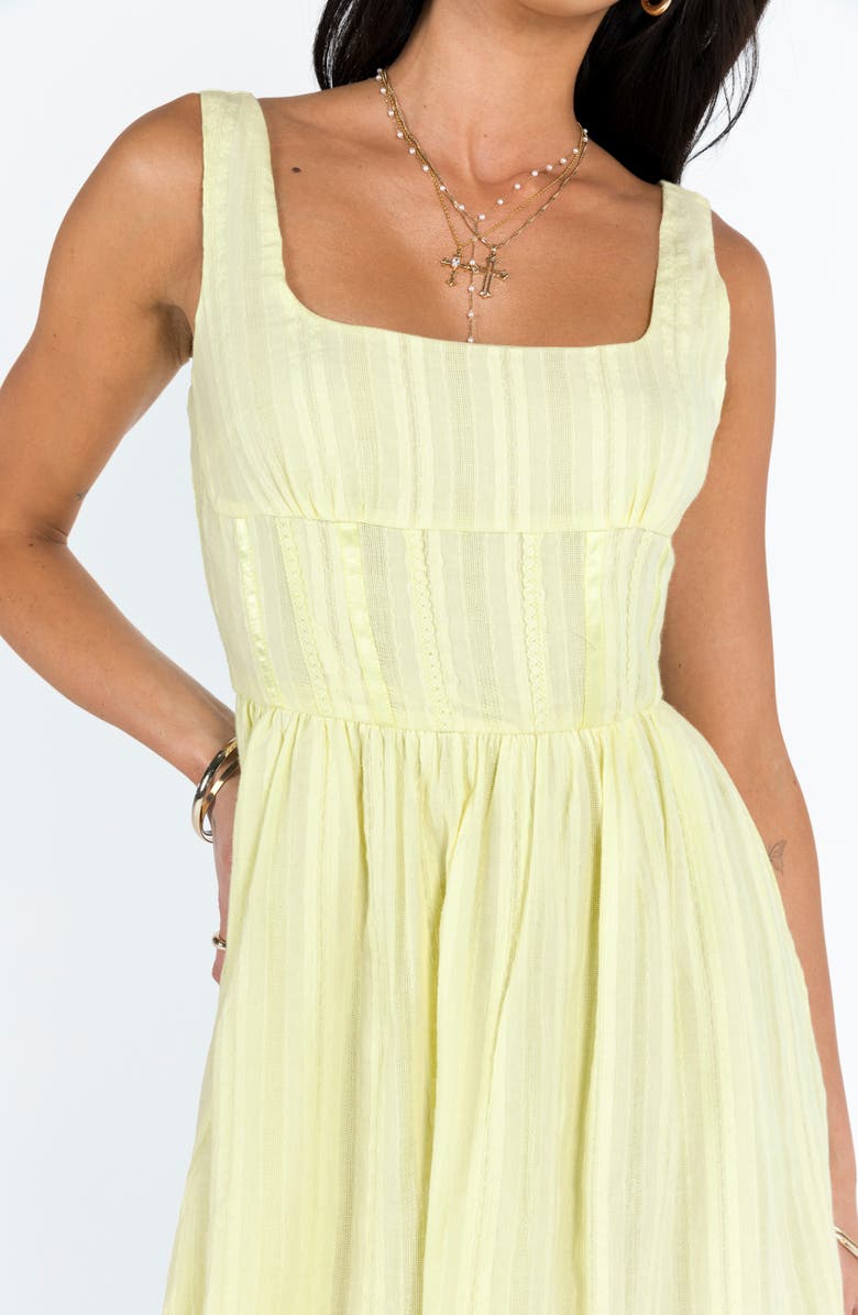 Princess Polly Lorinda Minidress, Alternate, color, Yellow