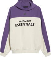 Fear of God Essentials Baltimore Ravens 90s Relaxed Colorblock Hoodie