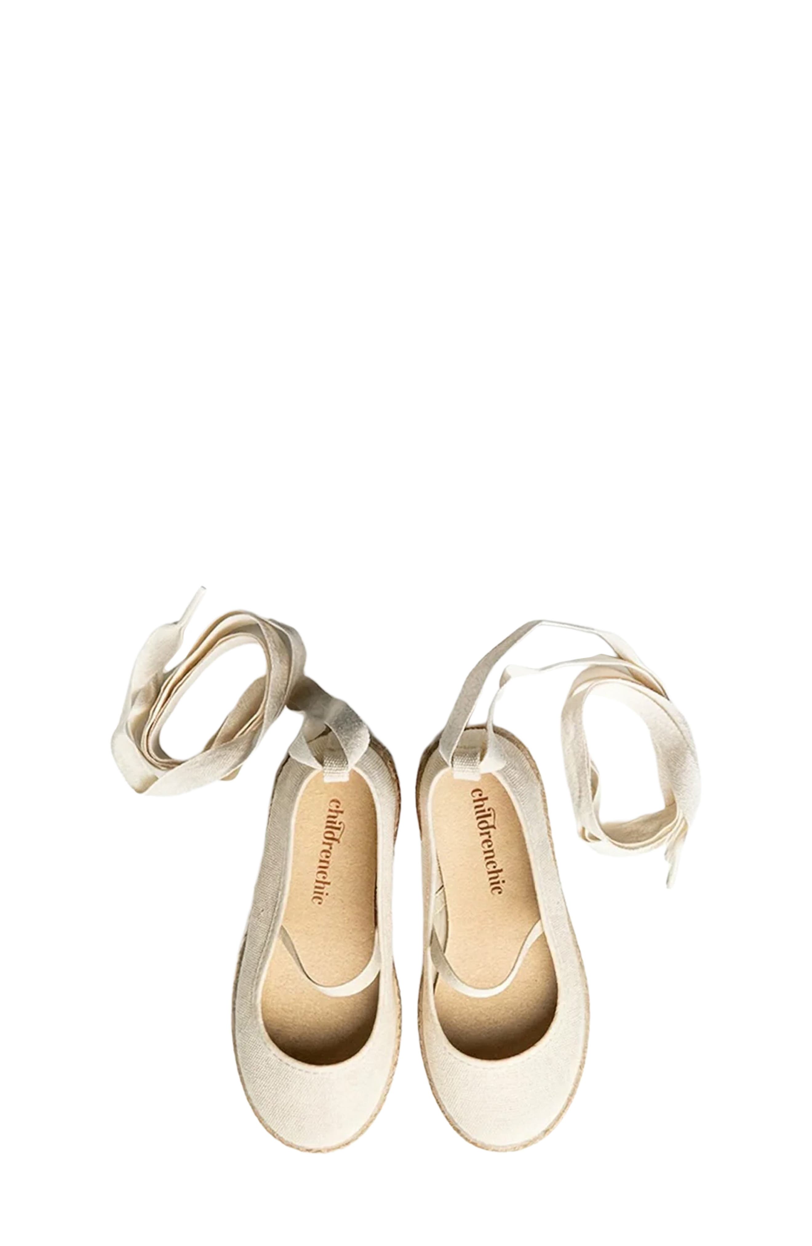 CHILDRENCHIC Kids' Maca Ankle Wrap Espadrille Flat, Alternate, color, 