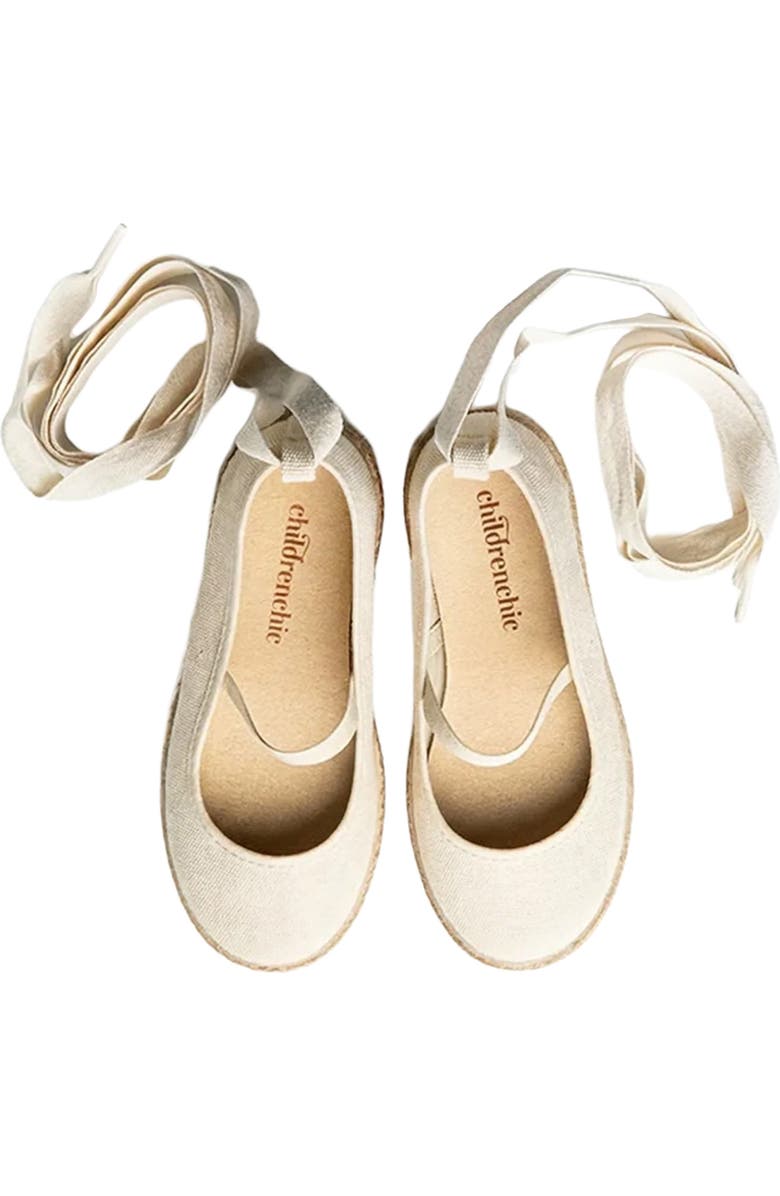 CHILDRENCHIC Kids' Maca Ankle Wrap Espadrille Flat, Alternate, color,