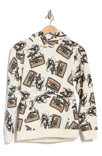 Scotch & Soda Big Boys Printed Fleece Sweatshirt In White