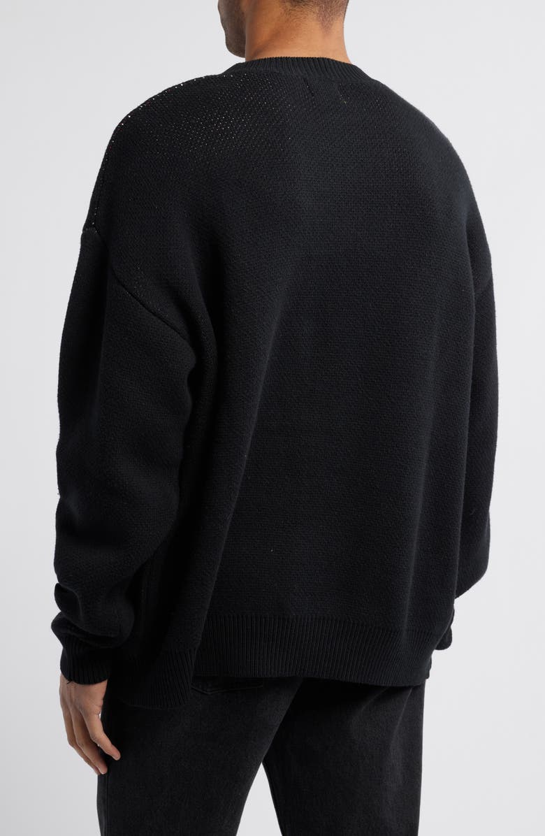 DIET STARTS MONDAY Lovers Oversize Cotton Crewneck Sweater, Alternate, color, 