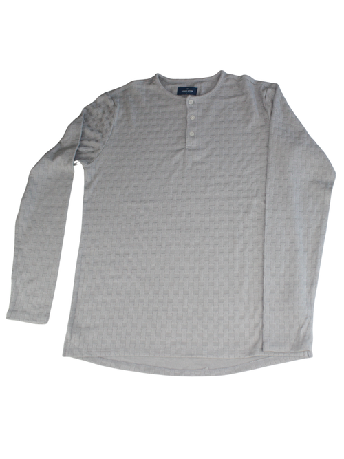 Ledger & Ford Grey Folsom Basketweave Henley  product