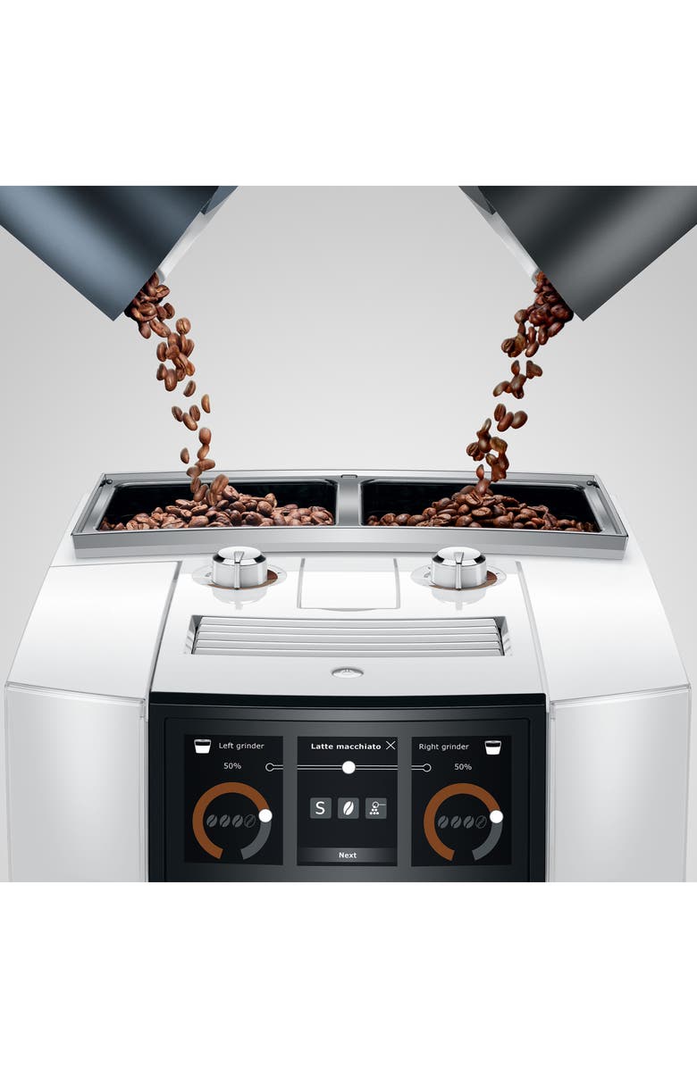 JURA J8 twin Automatic Coffee Machine, Alternate, color, Diamond White