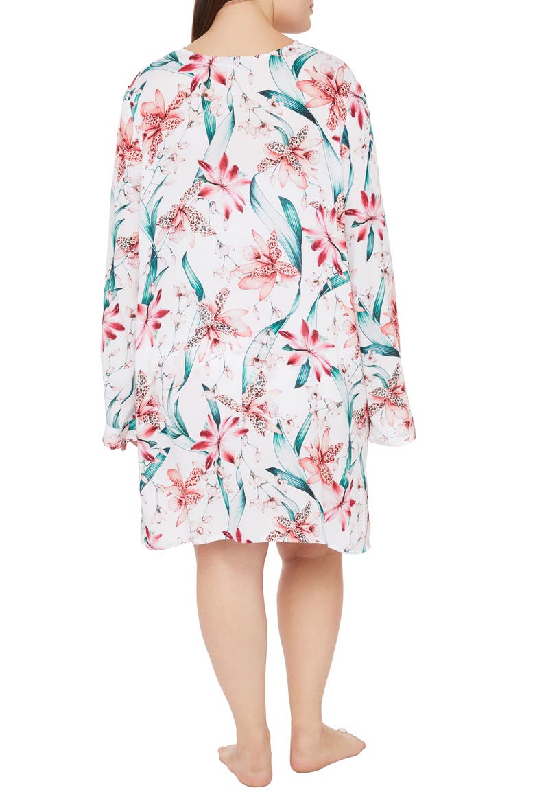 Flyaway Orchid Cover-Up Tunic, Alternate, color, WHITE