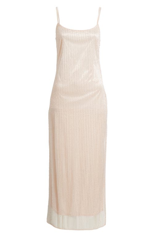Shop Wayf Helena Beaded Cocktail Dress In Pink