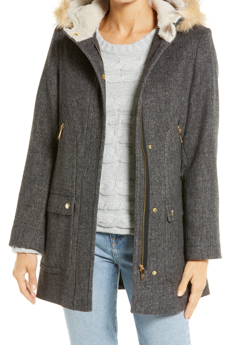 Sam Edelman Hooded Duffle Coat, Main, color,