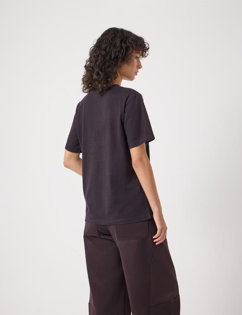 Hush Metallic Graphic Cotton T-shirt In Black