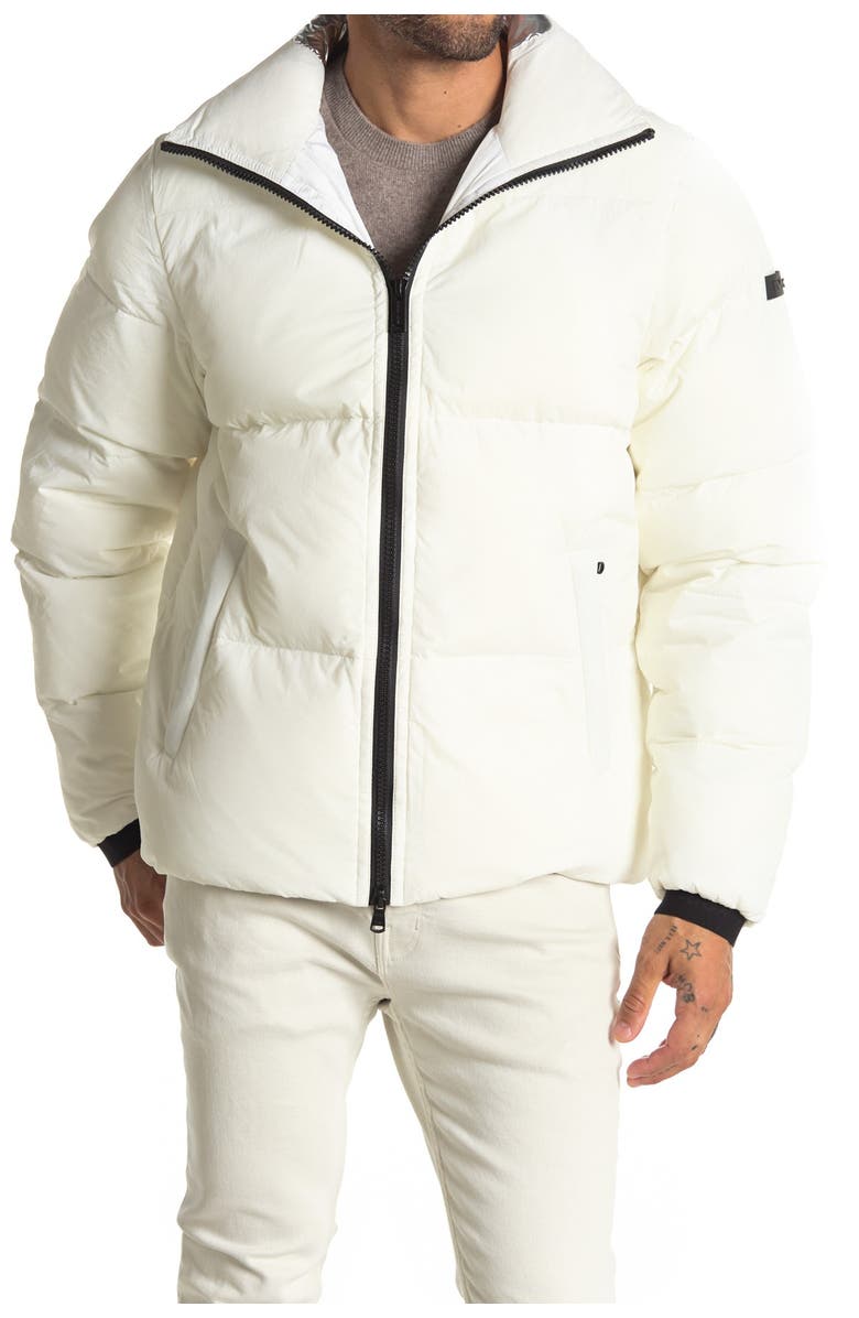 Michael Kors Crinkle Nylon Puffer Jacket, Alternate, color, 