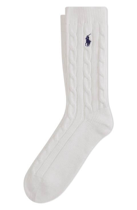 Seasonless Cable Crew Socks