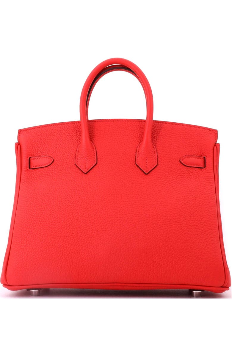Pre-Owned Hermes Birkin Handbag Red Togo with Palladium Hardware 25, Alternate, color, Rouge Radieux