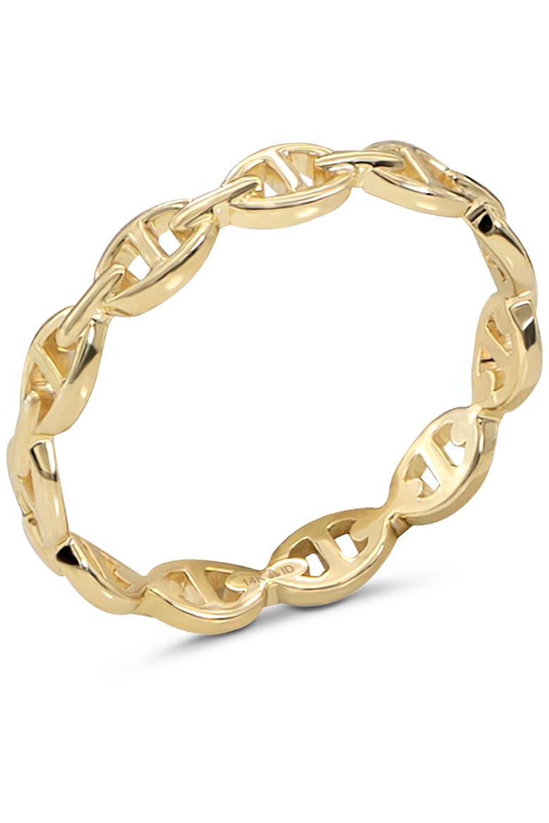 Mariner Anchor Ring in 14K Gold, Alternate, color, Yellow Gold