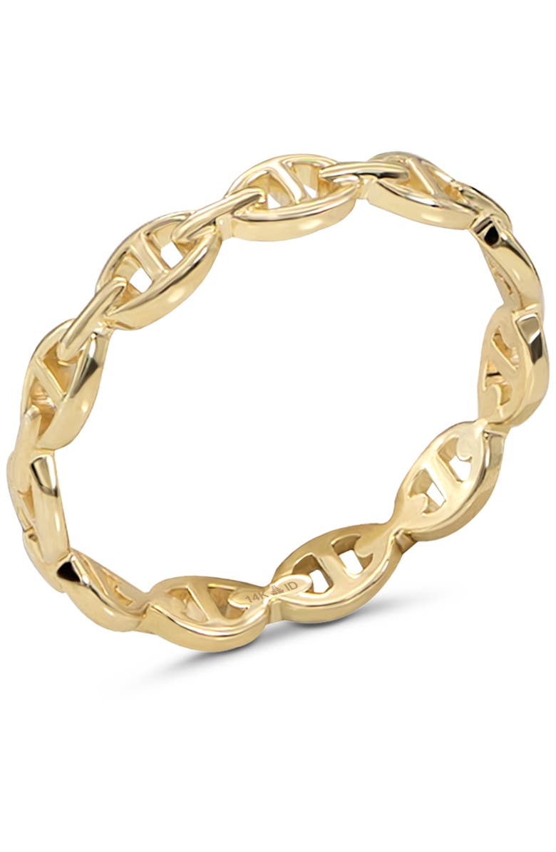 DEVATA Mariner Anchor Ring in 14K Gold, Alternate, color, Yellow Gold