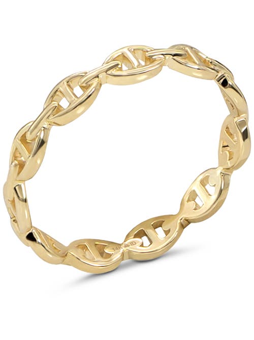 Devata Mariner Anchor Ring In Gold