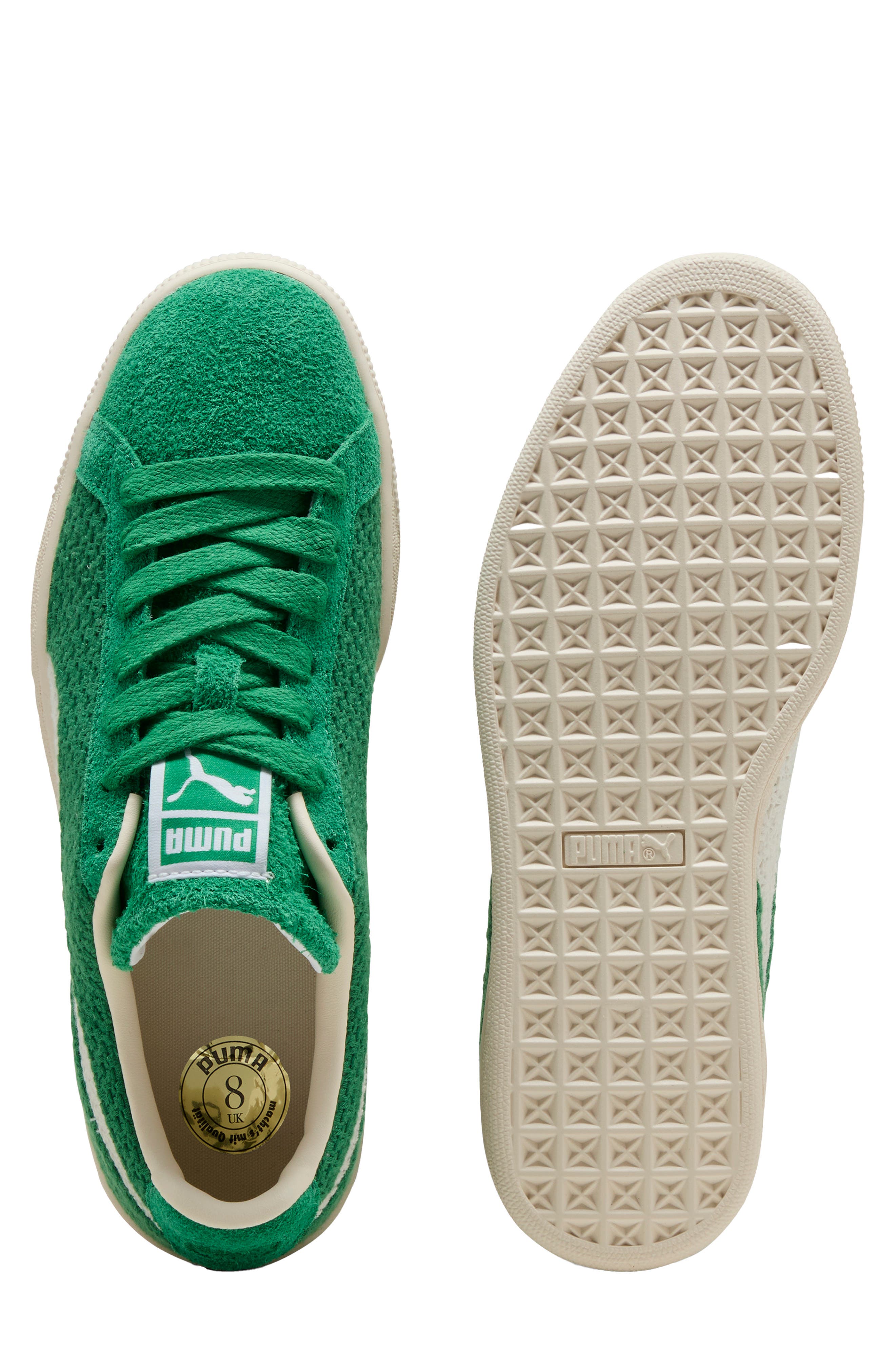 PUMA Suede Crochet Sneaker, Alternate, color, Archive Green/ Puma White