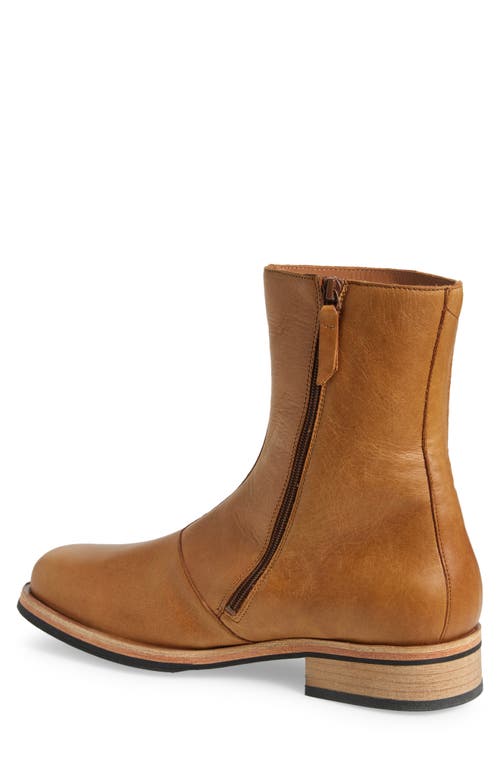 Our Legacy Tan Camion Boots In Burnt Sugar Leather