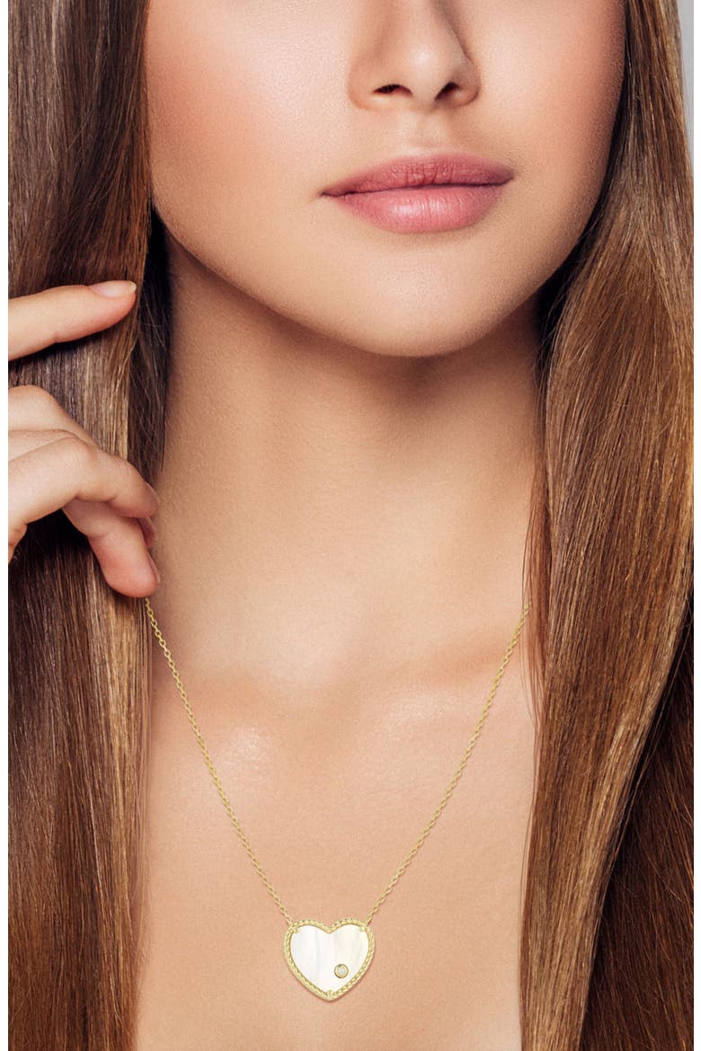 Heart Pendant Necklace, Alternate, color, GOLD