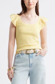 Treasure & Bond Rib Flutter Tank