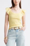 Treasure & Bond Rib Flutter Tank