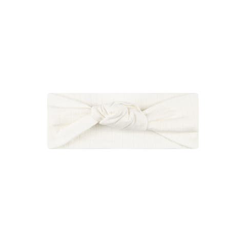 Organic Wide Rib Embroidered Scallop Collar Collection - Headband