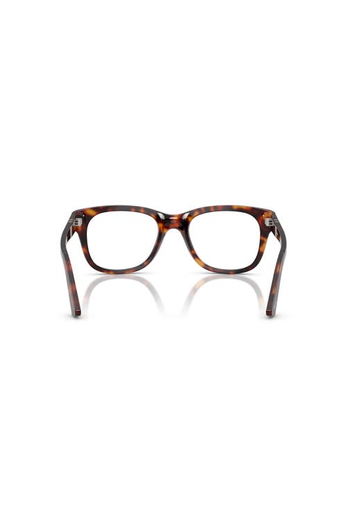 Persol 53mm Square Optical Glasses In Brown